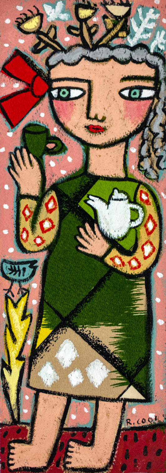 Painting on paper, 59x21cm