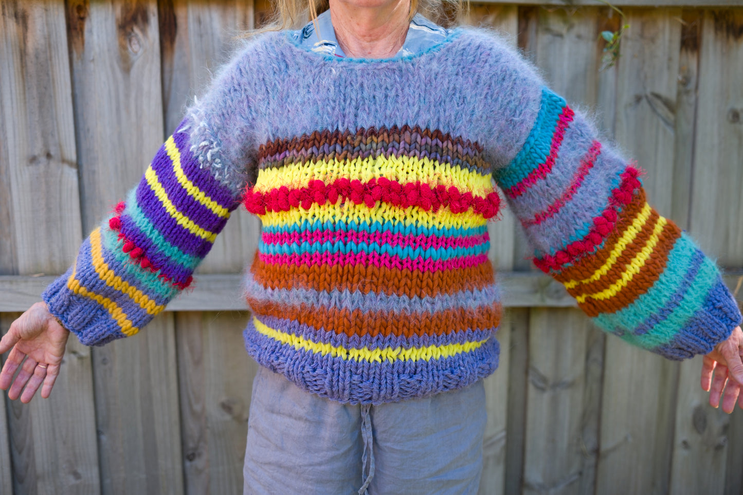 Hand-Knitted Wool Jumper