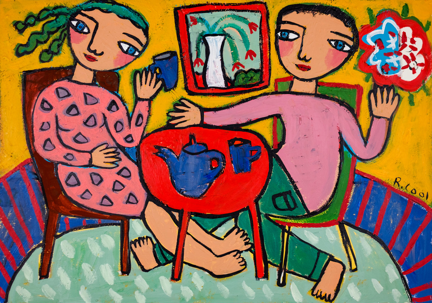 Painting on paper, 30x42cm