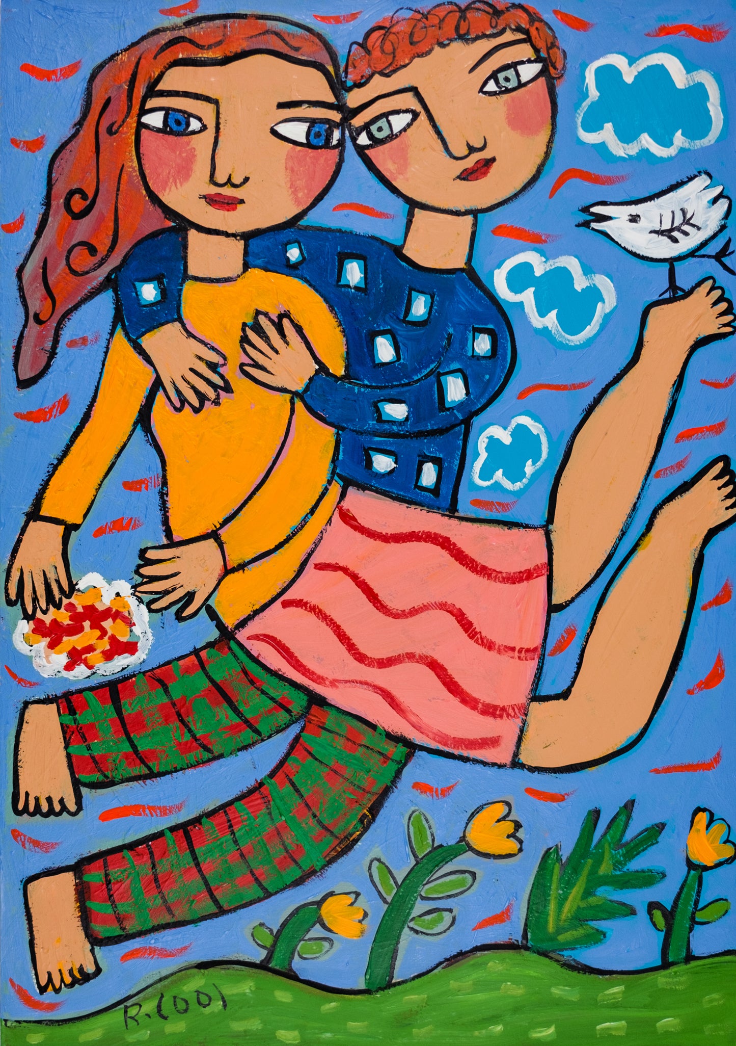 Painting on paper, 42x29cm