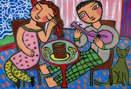 Painting on paper, 29x42cm