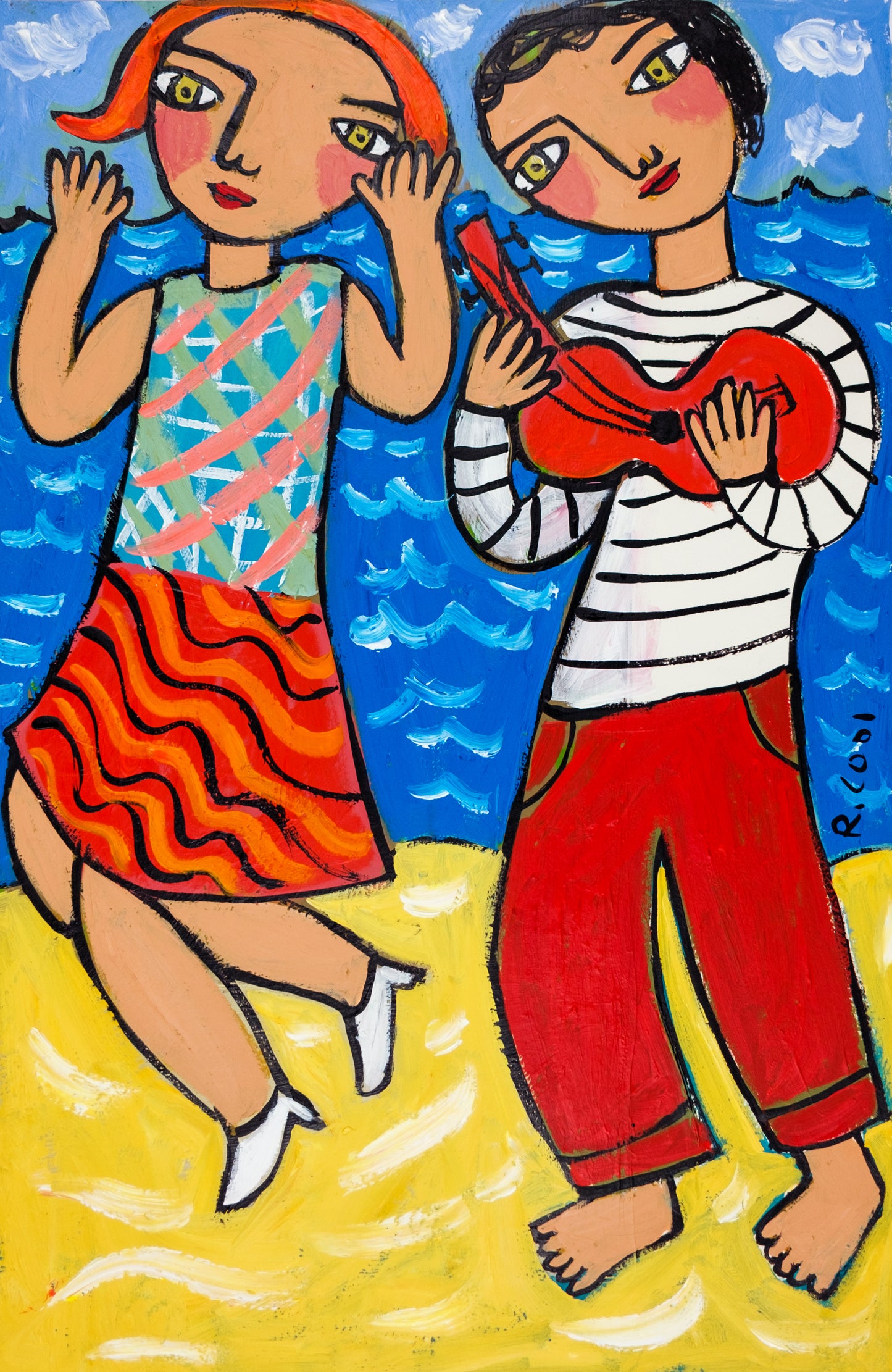 Painting on paper, 42x28cm