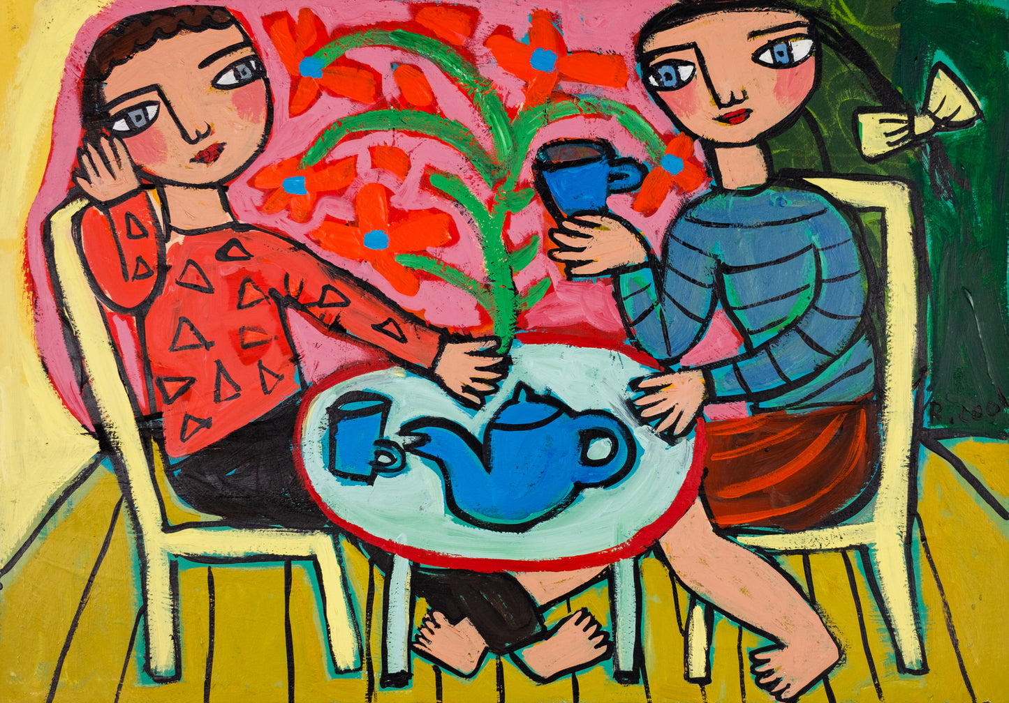 Painting on paper, 30x42cm