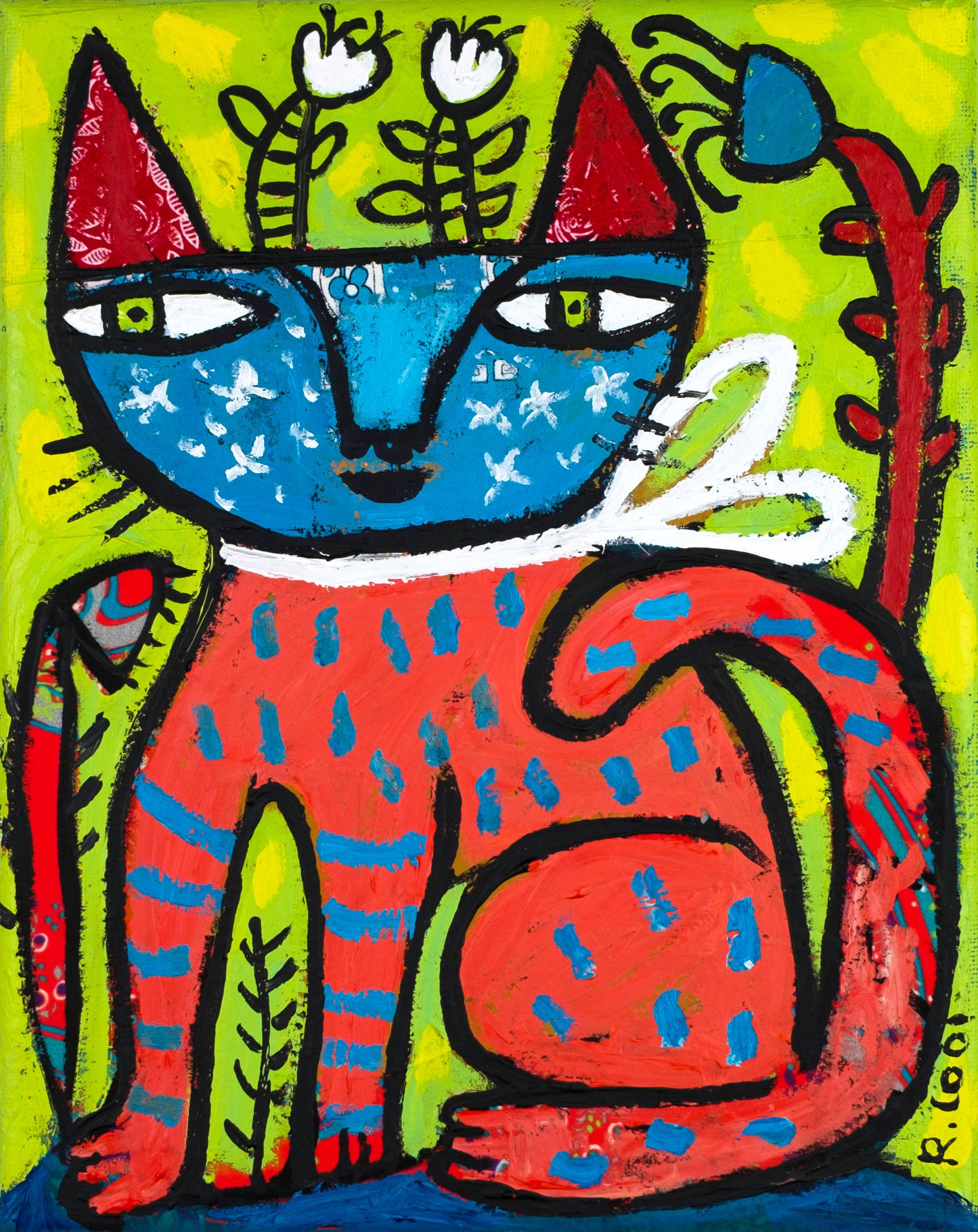 Painting on canvas, 25x20cm