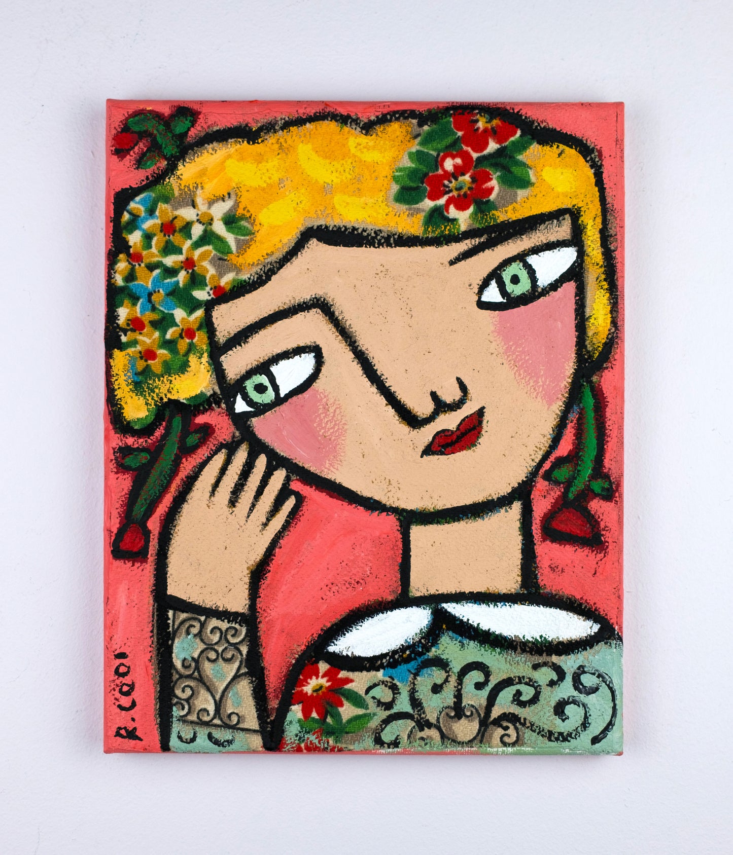 Painting on canvas, 25x20cm
