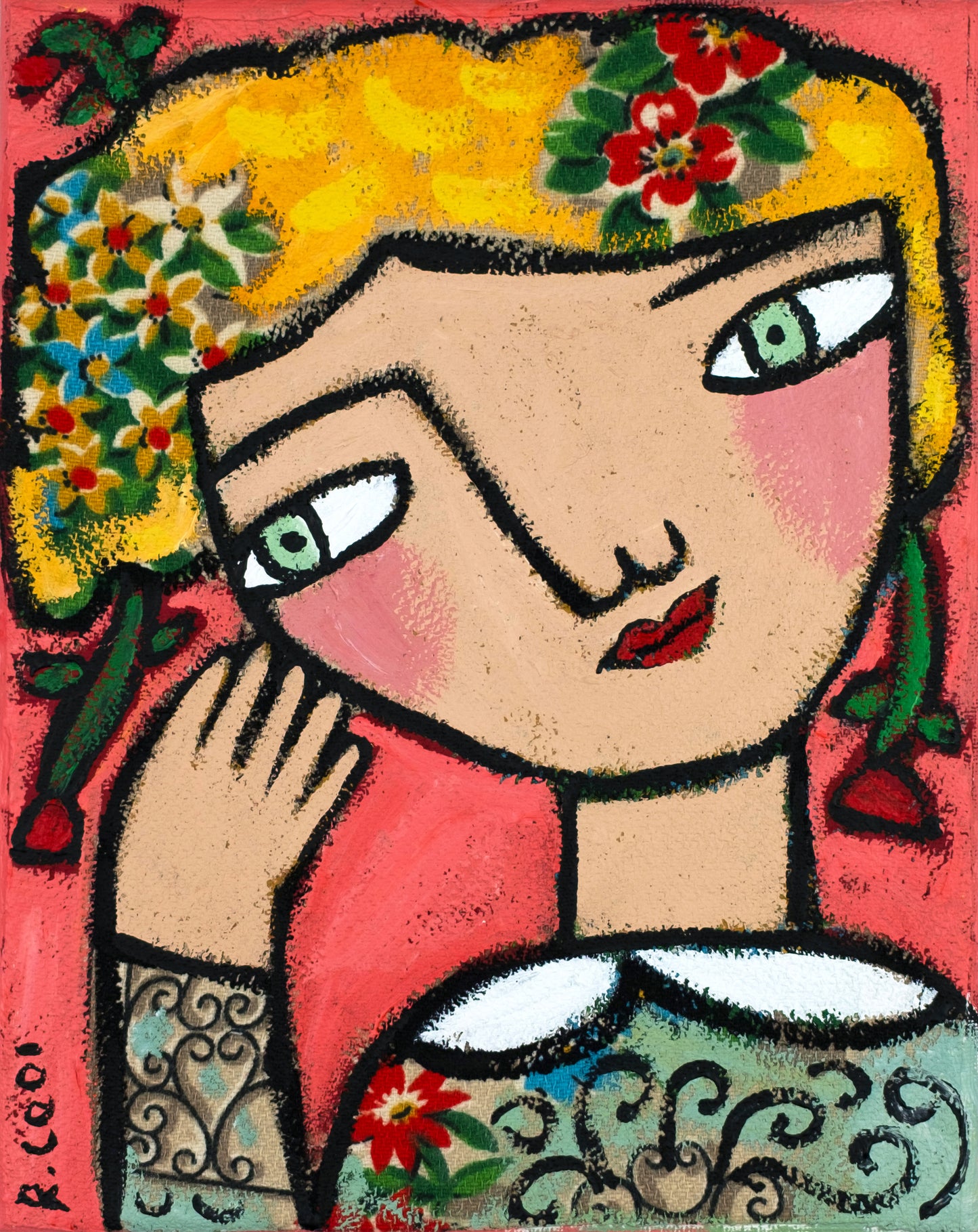 Painting on canvas, 25x20cm