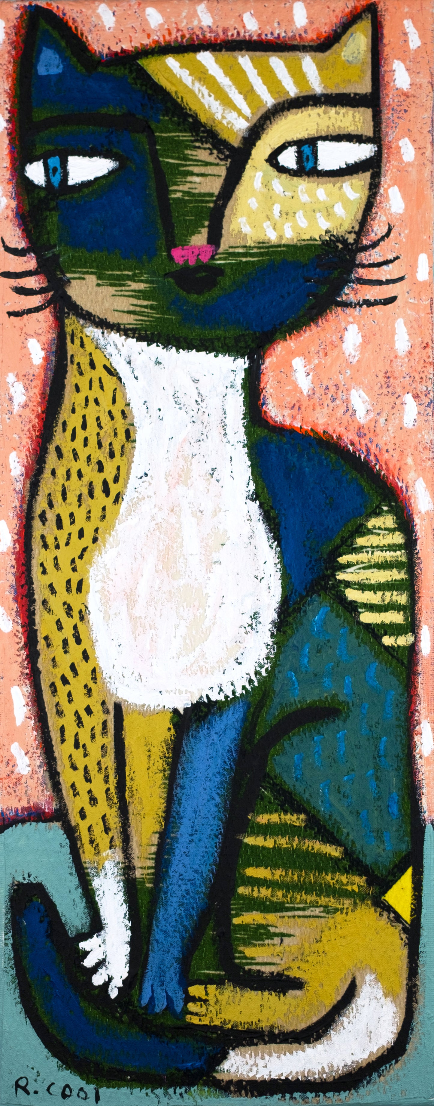 Painting on canvas, 50x20cm