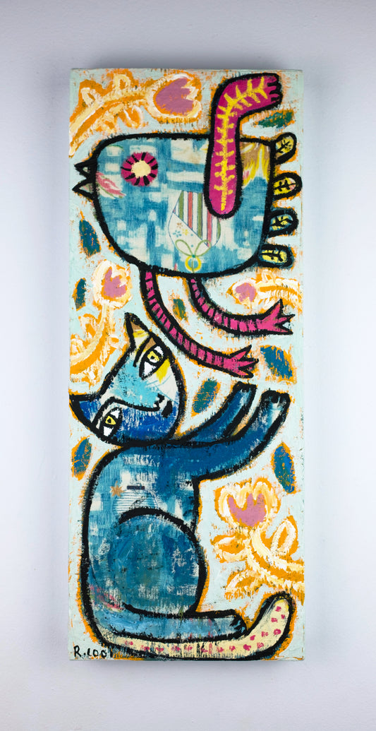 Painting on canvas, 50x20cm