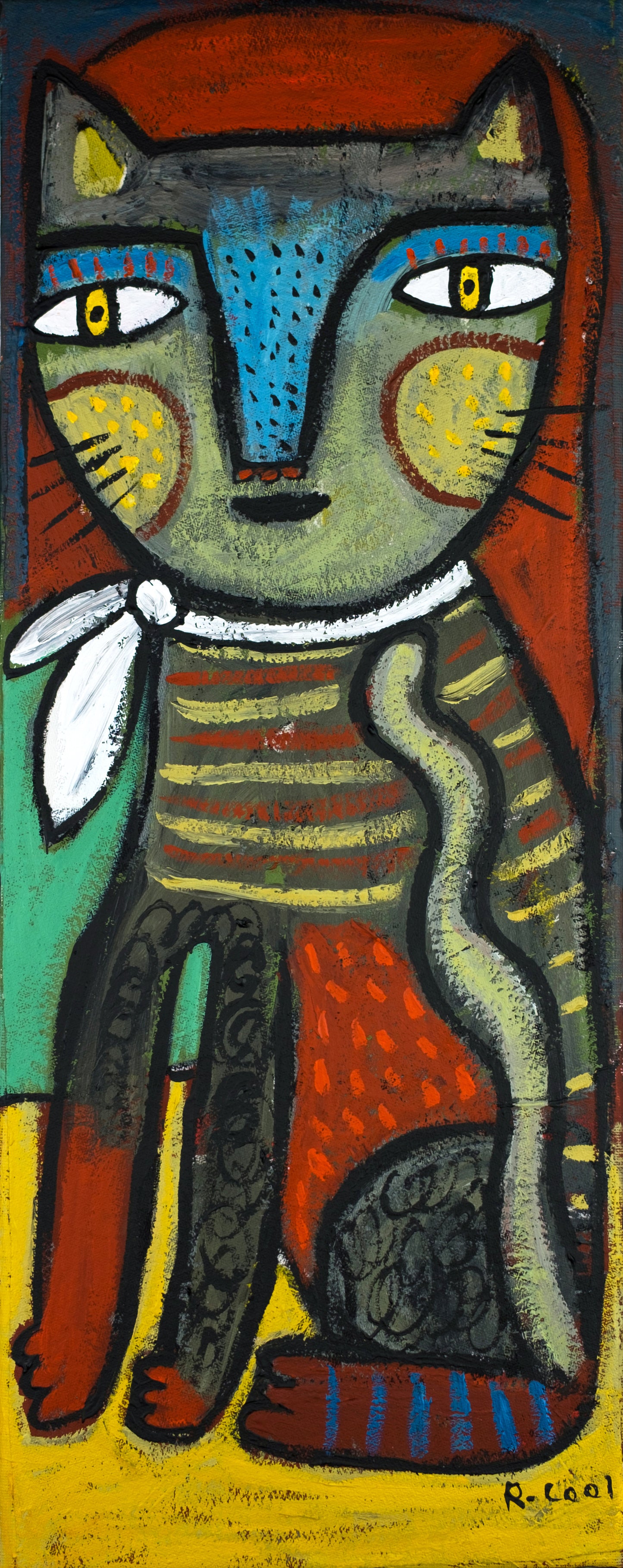 Painting on canvas, 50x20cm