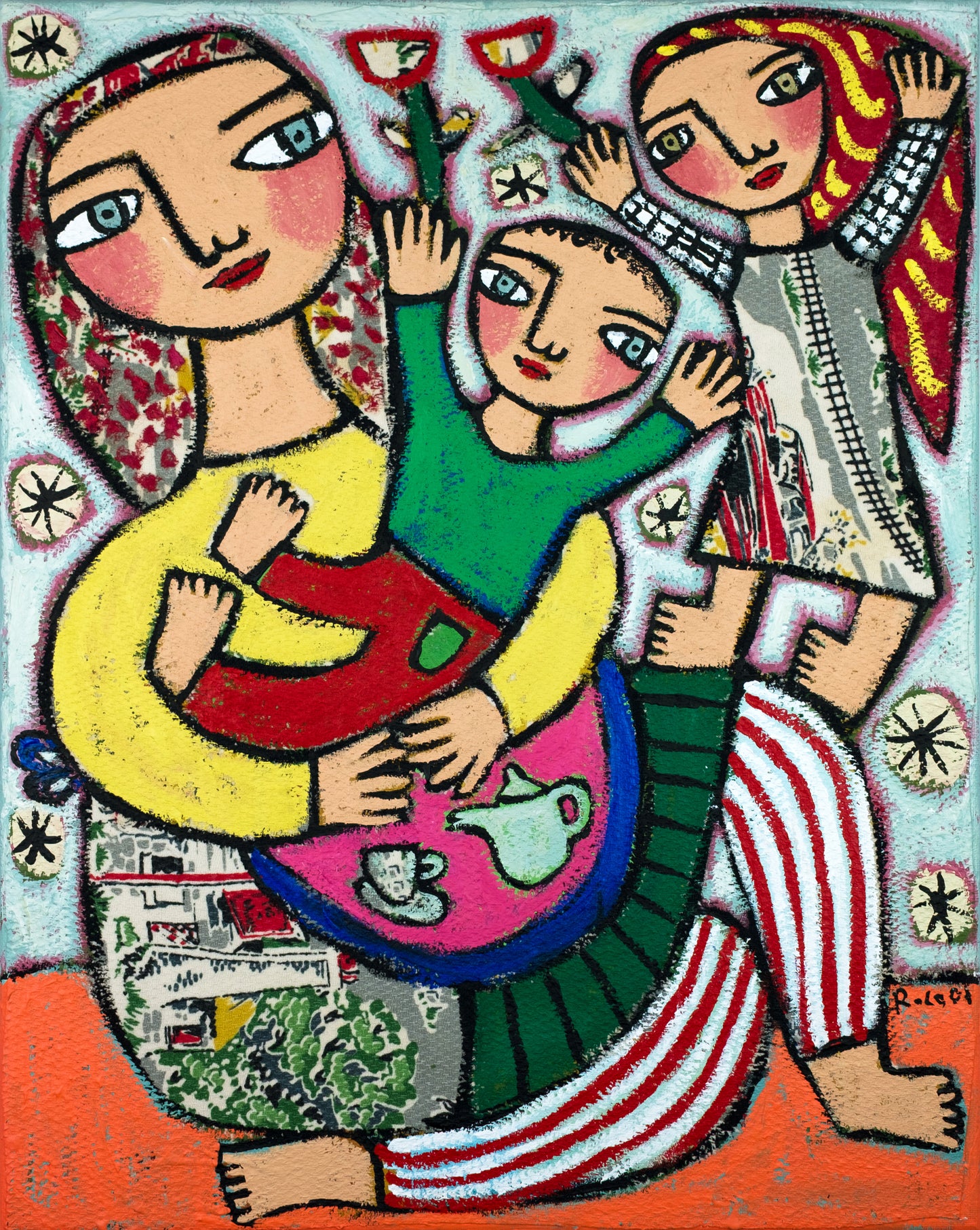 Painting on canvas, 51x41cm