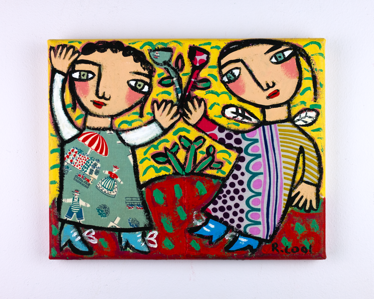 Exchanging Gifts, 20x25cm