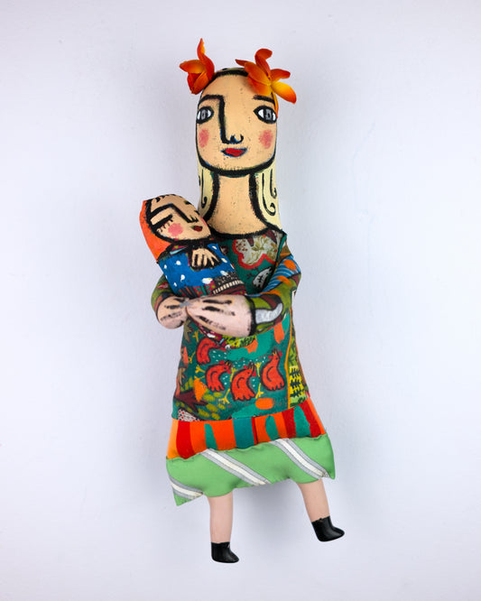 Flower Mother Soft Sculpture