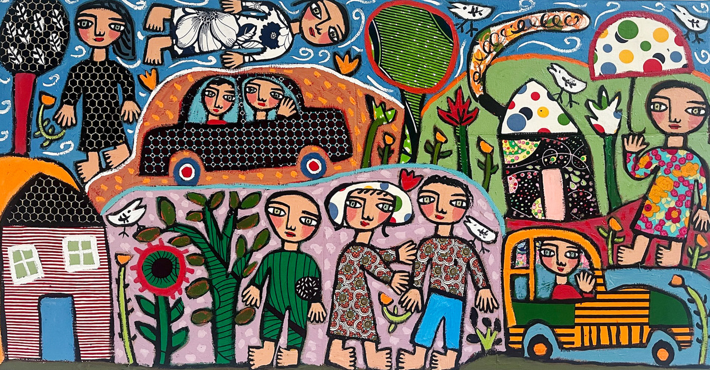 Painting on canvas, 50x96cm