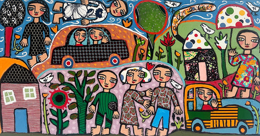 Painting on canvas, 50x96cm